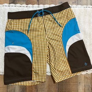 Original Penguin Vintage Munsingwear Swim Trunks Board Shorts 36